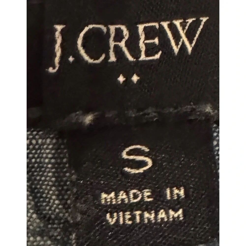 J.Crew Chambray Shorts Small Blue Re-imagined Cotton Drawstring‎ Patch Pockets